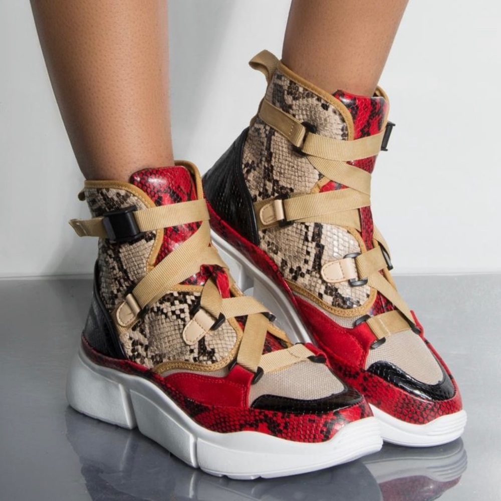 Cape Robbin python sneakers